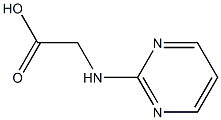 2-(pyrimidin-2-ylamino)acetic acid Struktur