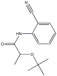 2-(tert-butoxy)-N-(2-cyanophenyl)propanamide Struktur