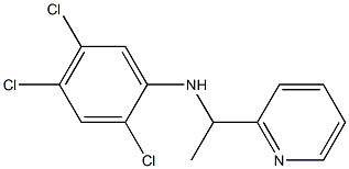 2,4,5-trichloro-N-[1-(pyridin-2-yl)ethyl]aniline Struktur