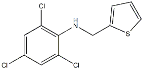 2,4,6-trichloro-N-(thiophen-2-ylmethyl)aniline Struktur