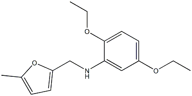 2,5-diethoxy-N-[(5-methylfuran-2-yl)methyl]aniline Struktur