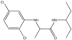 2-[(2,5-dichlorophenyl)amino]-N-(pentan-3-yl)propanamide Struktur