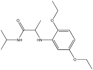 2-[(2,5-diethoxyphenyl)amino]-N-(propan-2-yl)propanamide Struktur