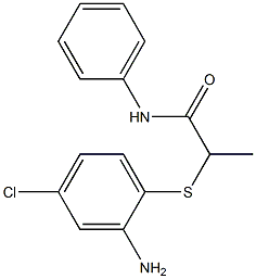 2-[(2-amino-4-chlorophenyl)sulfanyl]-N-phenylpropanamide Struktur