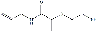 2-[(2-aminoethyl)sulfanyl]-N-(prop-2-en-1-yl)propanamide Struktur