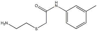 2-[(2-aminoethyl)thio]-N-(3-methylphenyl)acetamide Struktur