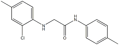 2-[(2-chloro-4-methylphenyl)amino]-N-(4-methylphenyl)acetamide Struktur