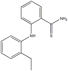 2-[(2-ethylphenyl)amino]benzene-1-carbothioamide Struktur