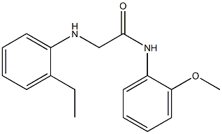 2-[(2-ethylphenyl)amino]-N-(2-methoxyphenyl)acetamide Struktur