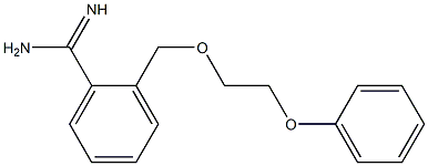 2-[(2-phenoxyethoxy)methyl]benzenecarboximidamide Struktur