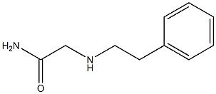 2-[(2-phenylethyl)amino]acetamide Struktur