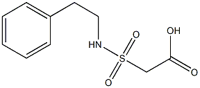 2-[(2-phenylethyl)sulfamoyl]acetic acid Struktur