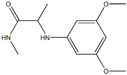 2-[(3,5-dimethoxyphenyl)amino]-N-methylpropanamide Struktur