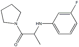 2-[(3-fluorophenyl)amino]-1-(pyrrolidin-1-yl)propan-1-one Struktur