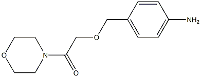 2-[(4-aminophenyl)methoxy]-1-(morpholin-4-yl)ethan-1-one Struktur