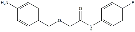 2-[(4-aminophenyl)methoxy]-N-(4-fluorophenyl)acetamide Struktur