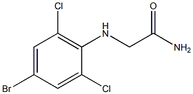 2-[(4-bromo-2,6-dichlorophenyl)amino]acetamide Struktur