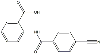 2-[(4-cyanobenzoyl)amino]benzoic acid Struktur