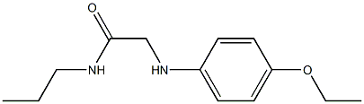 2-[(4-ethoxyphenyl)amino]-N-propylacetamide Struktur