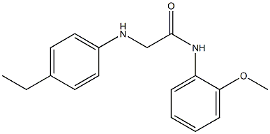 2-[(4-ethylphenyl)amino]-N-(2-methoxyphenyl)acetamide Struktur