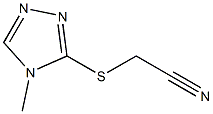 2-[(4-methyl-4H-1,2,4-triazol-3-yl)sulfanyl]acetonitrile Struktur