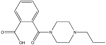 2-[(4-propylpiperazin-1-yl)carbonyl]benzoic acid Struktur