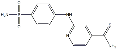 2-[(4-sulfamoylphenyl)amino]pyridine-4-carbothioamide Struktur