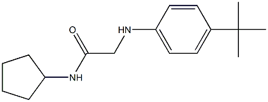 2-[(4-tert-butylphenyl)amino]-N-cyclopentylacetamide Struktur