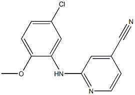 2-[(5-chloro-2-methoxyphenyl)amino]pyridine-4-carbonitrile Struktur