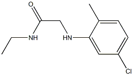 2-[(5-chloro-2-methylphenyl)amino]-N-ethylacetamide Struktur