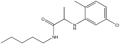 2-[(5-chloro-2-methylphenyl)amino]-N-pentylpropanamide Struktur