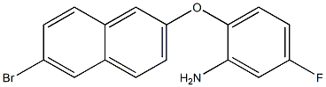 2-[(6-bromonaphthalen-2-yl)oxy]-5-fluoroaniline Struktur