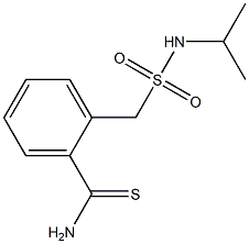 2-[(propan-2-ylsulfamoyl)methyl]benzene-1-carbothioamide Struktur