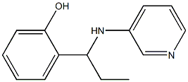 2-[1-(pyridin-3-ylamino)propyl]phenol Struktur