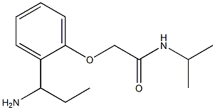 2-[2-(1-aminopropyl)phenoxy]-N-isopropylacetamide Struktur