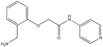 2-[2-(aminomethyl)phenoxy]-N-pyridin-4-ylacetamide Struktur