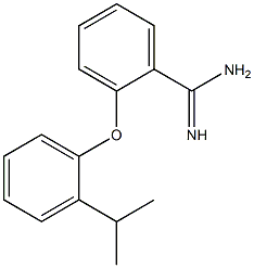 2-[2-(propan-2-yl)phenoxy]benzene-1-carboximidamide Struktur