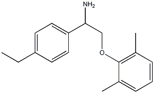 2-[2-amino-2-(4-ethylphenyl)ethoxy]-1,3-dimethylbenzene Struktur