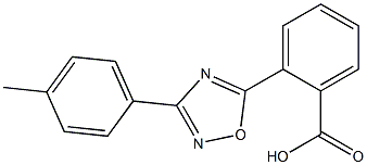 2-[3-(4-methylphenyl)-1,2,4-oxadiazol-5-yl]benzoic acid Struktur