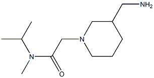 2-[3-(aminomethyl)piperidin-1-yl]-N-methyl-N-(propan-2-yl)acetamide Struktur