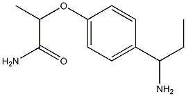 2-[4-(1-aminopropyl)phenoxy]propanamide Struktur