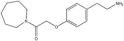 2-[4-(2-aminoethyl)phenoxy]-1-(azepan-1-yl)ethan-1-one Struktur