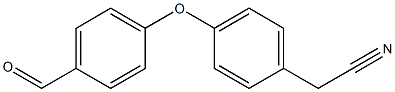 2-[4-(4-formylphenoxy)phenyl]acetonitrile Struktur