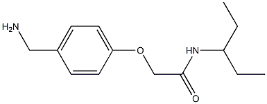 2-[4-(aminomethyl)phenoxy]-N-(1-ethylpropyl)acetamide Struktur