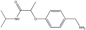 2-[4-(aminomethyl)phenoxy]-N-(propan-2-yl)propanamide Struktur