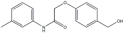 2-[4-(hydroxymethyl)phenoxy]-N-(3-methylphenyl)acetamide Struktur