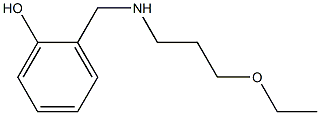 2-{[(3-ethoxypropyl)amino]methyl}phenol Struktur