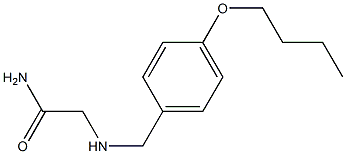 2-{[(4-butoxyphenyl)methyl]amino}acetamide Struktur