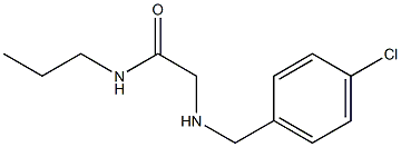 2-{[(4-chlorophenyl)methyl]amino}-N-propylacetamide Struktur