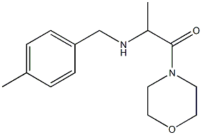 2-{[(4-methylphenyl)methyl]amino}-1-(morpholin-4-yl)propan-1-one Struktur